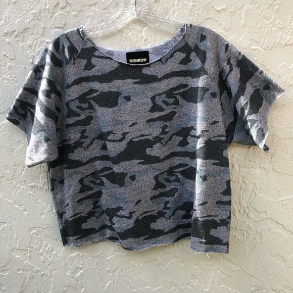 MONROW Camouflage Sweatshirt Tee Size Medi… - Picture 4 of 7